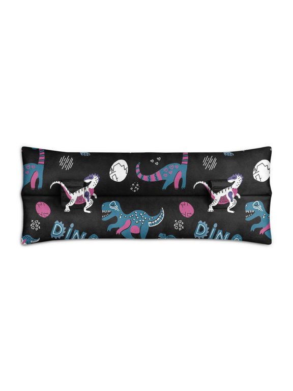 Abstract Dinosaur Mastectomy Pillow for Car - Post Surgery Seat Belt Cushion - Modern Dino Print for Women
