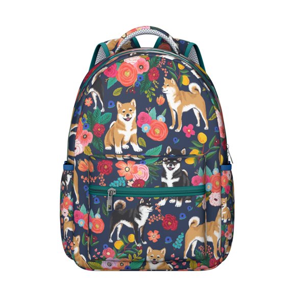 Abstract Dog Art Backpack with Geometric Patterns, Suitable for Students and Pet Enthusiasts, Lightweight and Durable