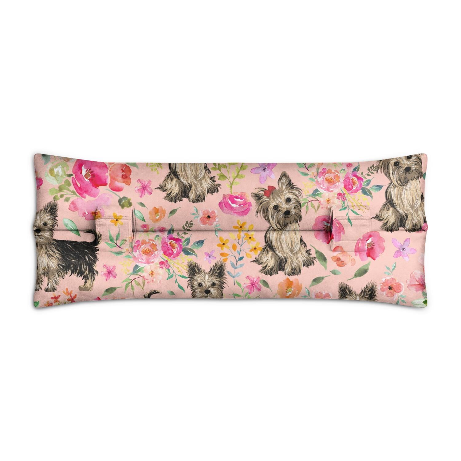 Abstract Dog Art Seatbelt Pillow - Post Surgery Mastectomy Cushion - Soft Pressure Relief Pad for Breast Surgery