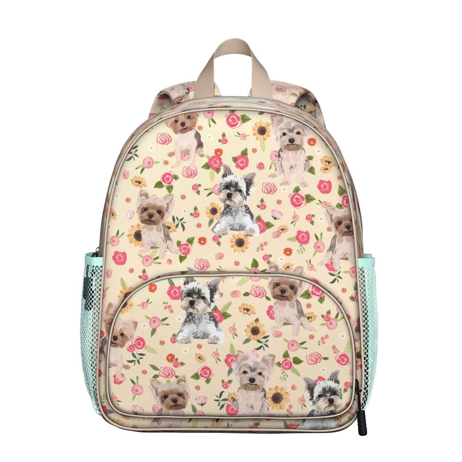 Mädchen Rucksack Mit Hunde-Pfoten-Print – Inkl. Lunchbox, Für Schule & Freizeit, Ergonomisch