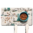 thumbnail image 1 of Abstract Dog Feeding Mat - Waterproof Absorbent Pet Food Pad - Non-Slip Placemat - Artistic Design - Large Size - Easy Clean, 1 of 5