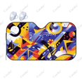 Abstract Doodle Pattern Car Windshield Sunshade Front Auto Car