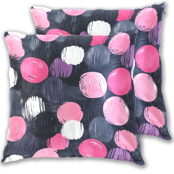 Abstract Dot Art Throw Pillow Covers 20x20 Inch 2 Packs Decorative Square for Living Room Couch Bed Sofa