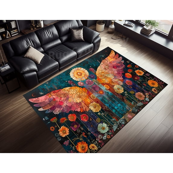 Abstract Dove Rug 2x3 ft = 65x95 cm