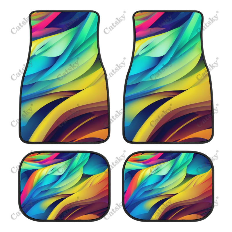 Abstract Dragon Car Floor Mats 4Piece Front & Rear Protection Set