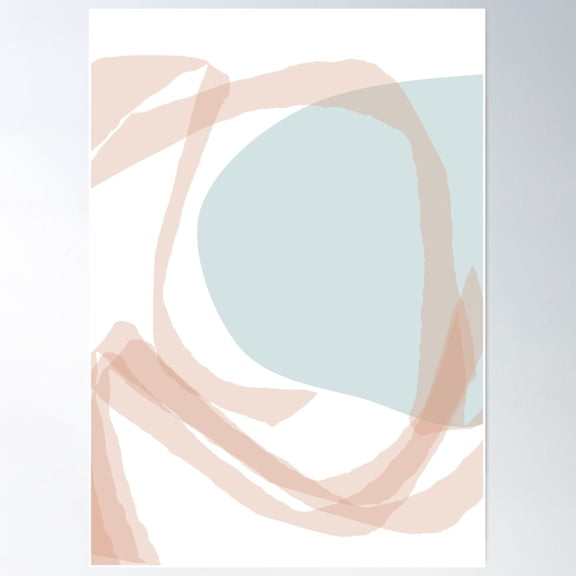 Abstract Drawing On Silk Poster Wall Art, Modern Wall Decor For Living Room Bedroom, 12x18 UNFRAMED