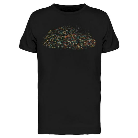 Abstract Drifting Auto T-Shirt Men -Image by Shutterstock, Male Large