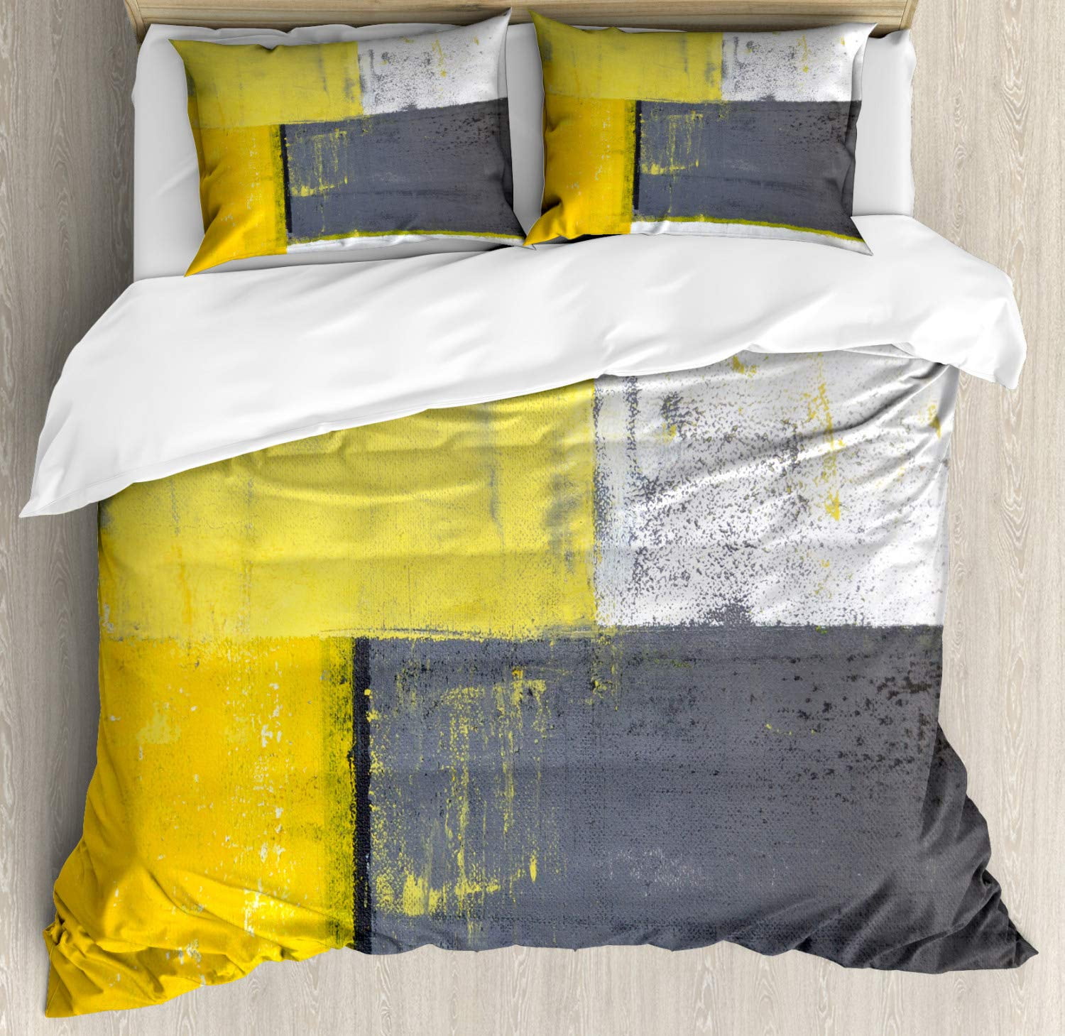 Abstract Duvet Cover Set King/ Size Multicolored Threedimensional