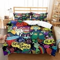 thumbnail image 1 of Abstract Duvet cover, Geometrical Style of a Simplicity Themed Graffiti Pattern Decorative Duvet cover Set Queen Size, 1 of 7