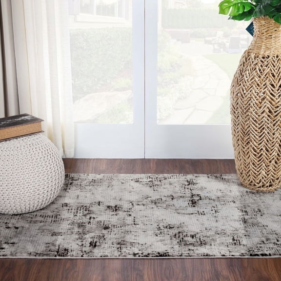 Abstract Eclectic Modern Indoor Area Rugs Or Runner Rug for Entryway, Living Room, Bedroom, Any Room