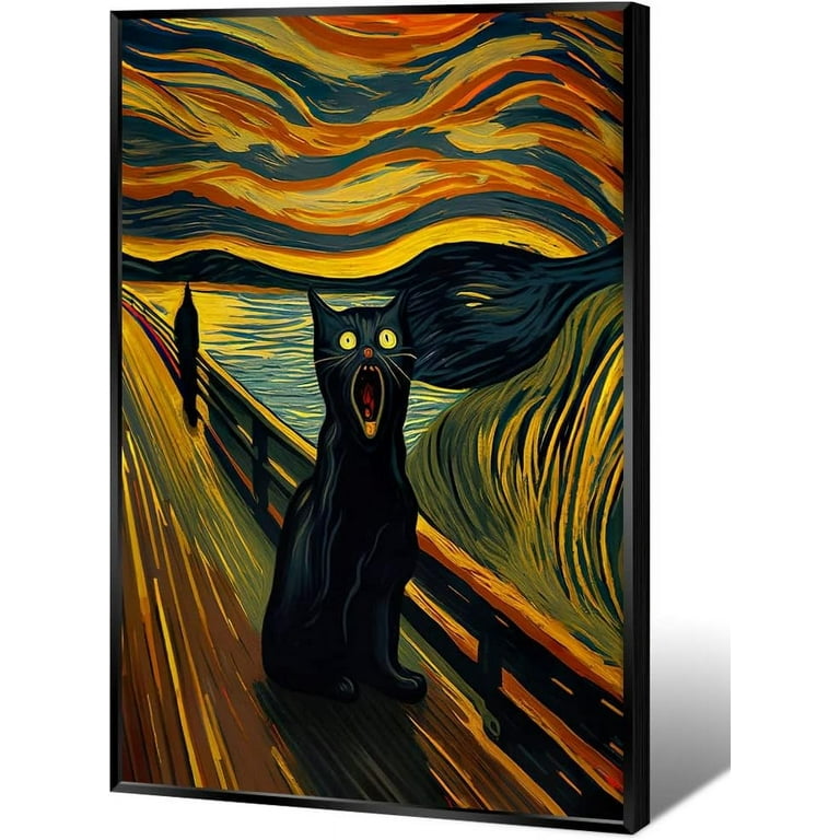 The Scream Painting Famous Art Painting Vintage Retro Style The Scream Painting Famous Art Painting Vintage Retro Style
