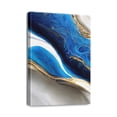 thumbnail image 1 of Abstract Elegance Navy Modern Art Wall Decor for Office, Living Room & Bedroom Decoration (12x16inch), 1 of 7