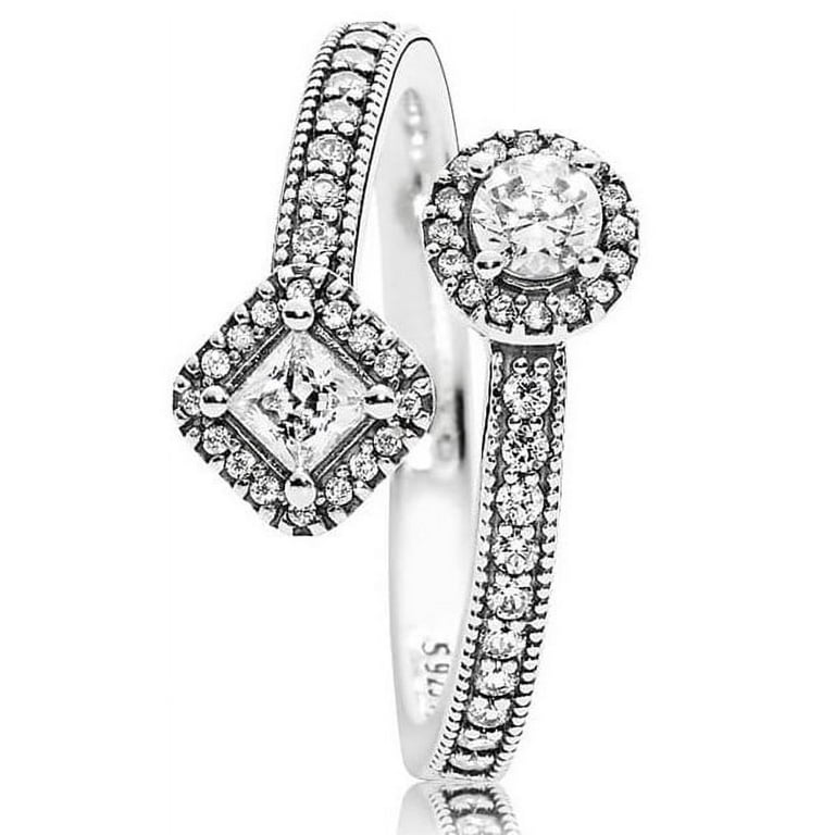 Pandora ring abstract elegance sterling silver deals
