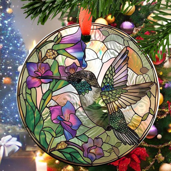 Abstract Elephant Christmas Ornament, Ceramic/Acrylic Ornament, Special Keepsake for Mother, Valentine Ornament Gift, Seasonal Festival Keepsake, Heirloom 2025