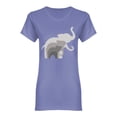 thumbnail image 1 of Abstract Elephant Family Shaped T-Shirt Women -Image by Shutterstock, Female Small, 1 of 2