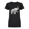 thumbnail image 1 of Abstract Elephant Family Shaped T-Shirt Women -Image by Shutterstock, Female XX-Large, 1 of 2