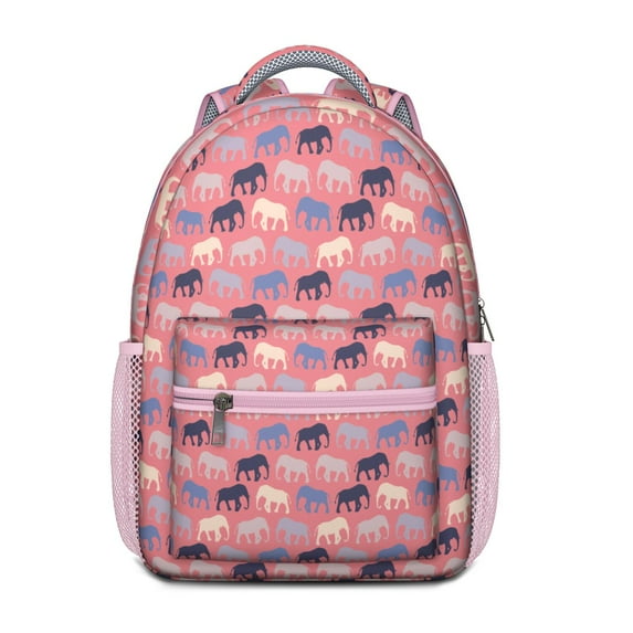 Abstract Elephant and Nature Theme Backpack - Ergonomic Student Backpack, Waterproof & Lightweight for Commuters
