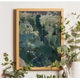 thumbnail image 1 of Abstract Emerald Green Thistles Poster Mid Century Modern Wall Art Poster, Unframed Poster Size 24x36, 1 of 4