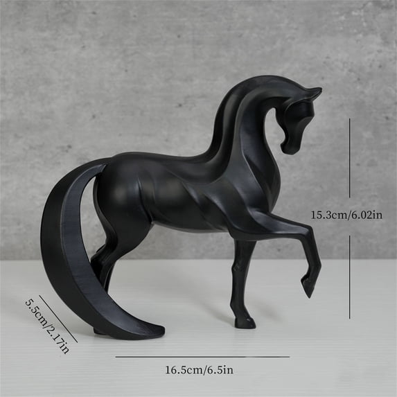 Abstract Equine Resin Figurine, Decor for Living Room, Home Office Decor, 1 Pc, Desk Top Accent