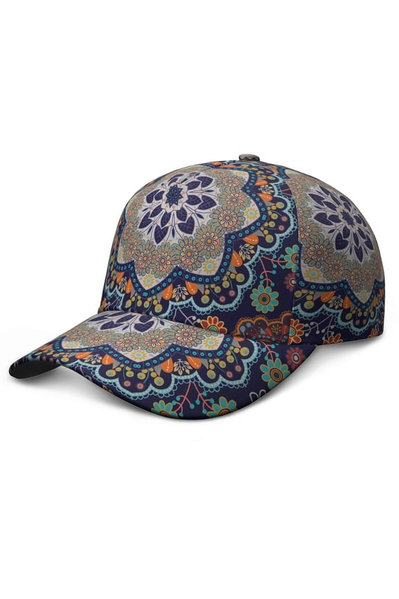 Abstract Ethnic Geometric Snapback - Durable Breathable Cap for Sports & Daily Wear