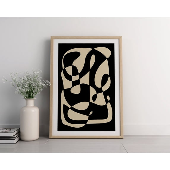 Abstract Exhibition Mid-century Classic Decor Poster , Poster Print ...