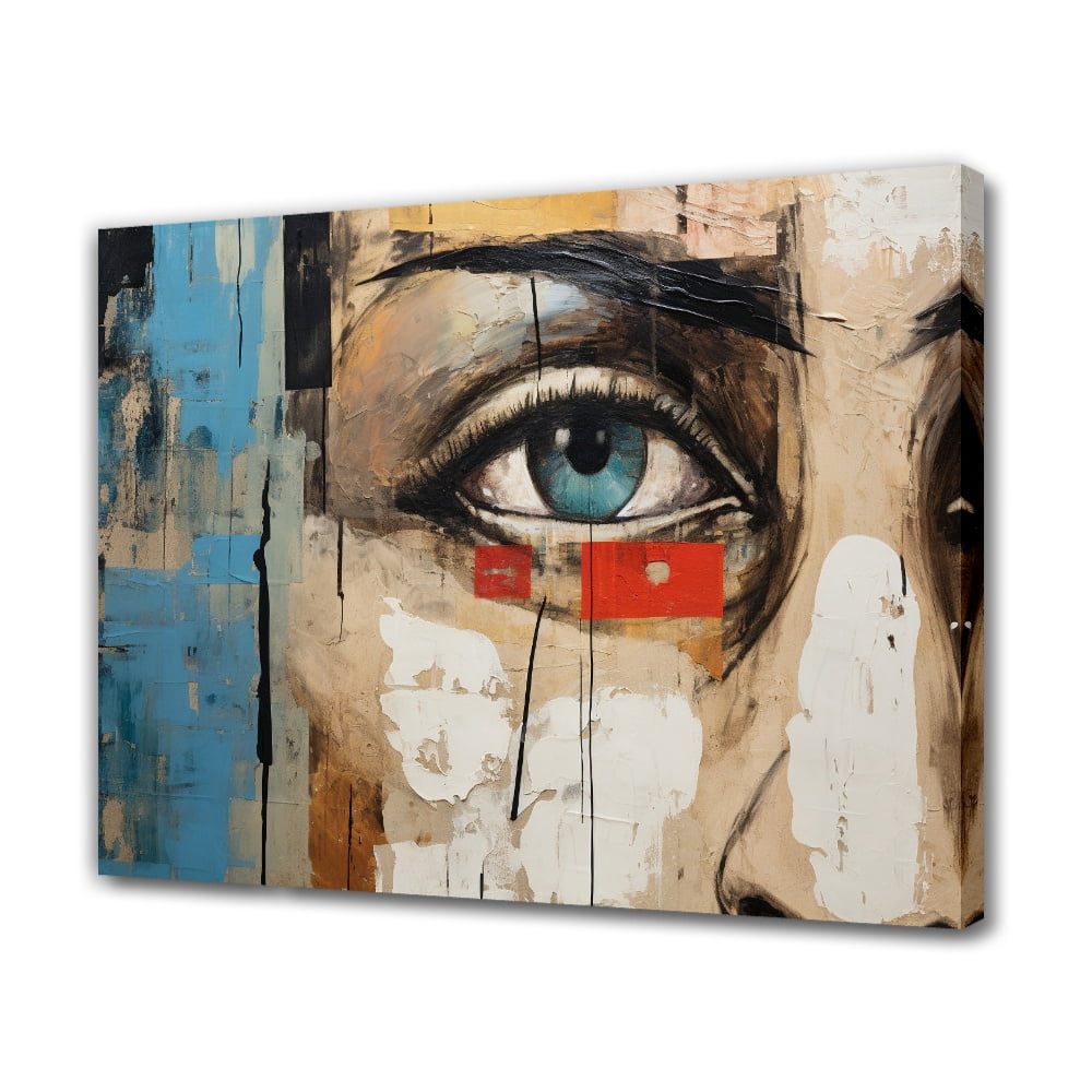 Abstract Expressionism Decorative Painting Framed Gallery Canvas Poster ...