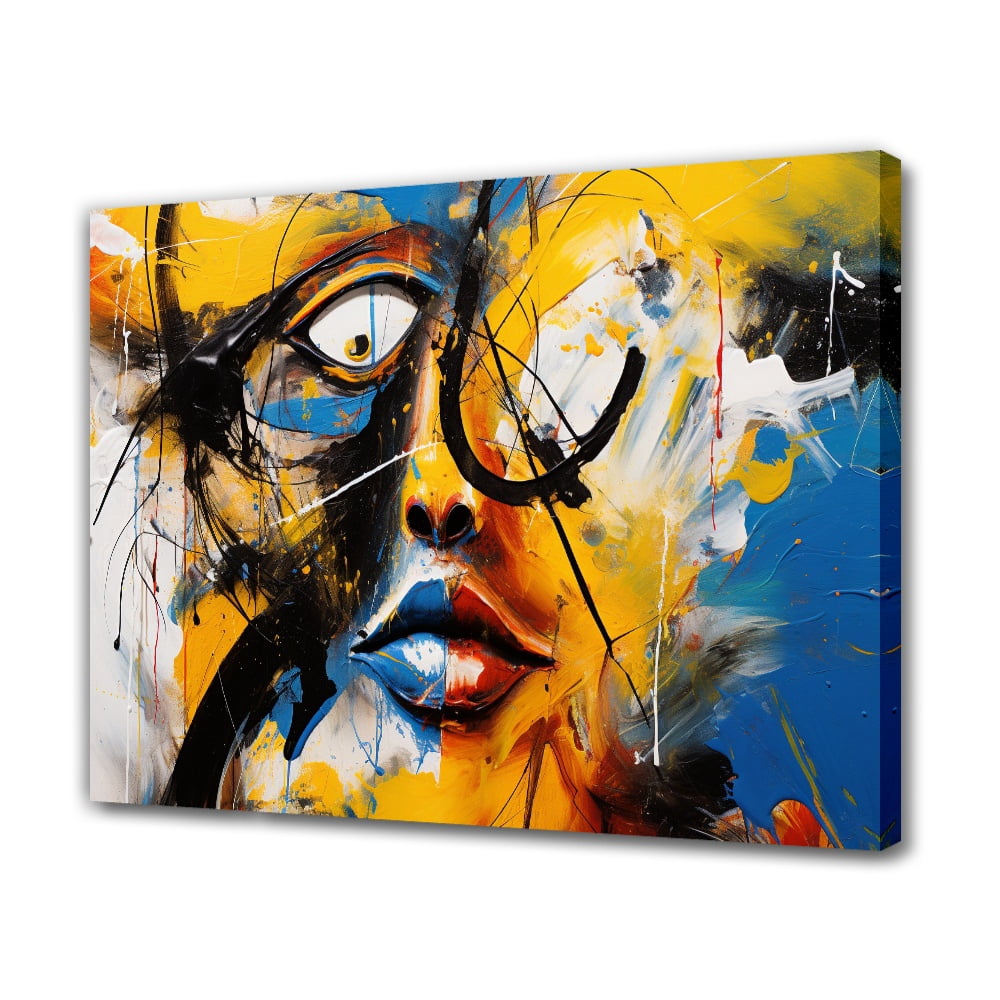 Abstract Expressionism Decorative Painting Framed Gallery Canvas Poster ...