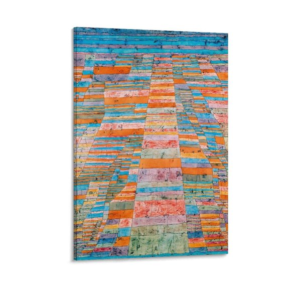 Abstract Expressionist Painters Paul Klee Main Paths And Trails Poster Painting On Canvas Wall Art Poster Scroll Picture Print Living Room Walls Decor Home Posters 12x18inch(30x45cm)
