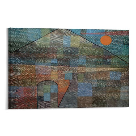 Abstract Expressionist Painters Paul Klee To Poetry Poster Wall Art Poster Scroll Canvas Painting Picture Living Room Decor Home 24x36inch(60x90cm)