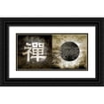thumbnail image 1 of Abstract Eye 32x18 Black Ornate Wood Framed with Double Matting Museum Art Print Titled - Zen Symbol 12, 1 of 4