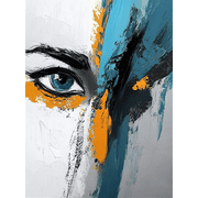 Abstract Eye Expressionist Decoration Painting/Canvas Art  Suitable for Living Room  Bedroom  Hallway  Study Room  Studio  Apartment  Hotel and Contemporary Home Decor  Modern Art.