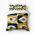 thumbnail image 1 of Abstract Eye Pattern Design Tile Bedding Set 3 Pcs Soft Microfiber Quilt Cover For Bedroom Decor, Comforter Cover With 2 Pillowcase, 1 of 5