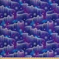 thumbnail image 1 of Ambesonne Abstract Fabric by the Yard Upholstery, Aurora Borealis Inspired, 10 Yards, Violet Blue Blue, 1 of 4
