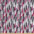thumbnail image 1 of Ambesonne Abstract Fabric by the Yard Upholstery, Colorful Trapezoid Stripes, 2 Yards, Magenta Pale Eggplant, 1 of 4