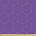 thumbnail image 1 of Abstract Fabric by the Yard, Continuing Ornamental Illustration of Concentric Flower Like, Decorative Upholstery Fabric for Sofas and Home Accents, Fuchsia Royal Blue and Pink by Ambesonne, 1 of 5