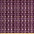thumbnail image 1 of Abstract Fabric by the Yard, Continuing Pattern of Round Elements Retro Ornamental Details, Decorative Upholstery Fabric for Chairs & Home Accents, Plum Salmon by Ambesonne, 1 of 4