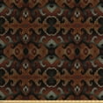 thumbnail image 1 of Ambesonne Abstract Fabric by the Yard Upholstery, Curving Strikes Dashes, 3 Yards, Grey Redbrown, 1 of 4