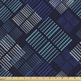 thumbnail image 1 of Ambesonne Abstract Fabric by the Yard Upholstery, Modern Art Dotted Squares, 3 Yards, Charcoal Grey Multicolor, 1 of 5