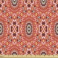 thumbnail image 1 of Abstract Fabric by the Yard, Ethnic Pattern Mosaic Tile Lile Colorful Motifs Illustration Art, Decorative Upholstery Fabric for Chairs & Home Accents, Burnt Sienna and Multicolor by Ambesonne, 1 of 5