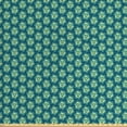 thumbnail image 1 of Ambesonne Abstract Fabric by the Yard Upholstery, Retro Triangles, 2 Yards, Blue Teal Pale Green, 1 of 4