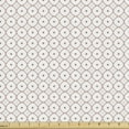 thumbnail image 1 of Ambesonne Abstract Fabric by the Yard Upholstery, Periodic Geometric Pattern, 5 Yards, Pale Chocolate Dust and White, 1 of 5