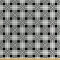 thumbnail image 1 of Ambesonne Abstract Fabric by the Yard Upholstery, Gingham Inspired Pattern, 10 Yards, Charcoal Grey and White, 1 of 4