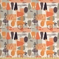 thumbnail image 1 of Ambesonne Abstract Fabric by the Yard Upholstery, Grunge Distressed Forms, 2 Yards, Off White and Multicolor, 1 of 4