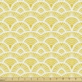 thumbnail image 1 of Ambesonne Abstract Fabric by the Yard Upholstery, Vintage Boho Ornate, 1 Yard, Yellow White, 1 of 5