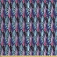 thumbnail image 1 of Ambesonne Abstract Fabric by the Yard Upholstery, Colorful Striped Feathers, 2 Yards, Multicolor, 1 of 4