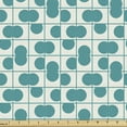 thumbnail image 1 of Ambesonne Abstract Fabric by the Yard Upholstery, Modern Minimalistic Dots, 2 Yards, Dark Seafoam, 1 of 5