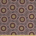 thumbnail image 1 of Abstract Fabric by the Yard, Mosaic Like Intricate Polka Dotted Formations, Decorative Upholstery Fabric for Chairs & Home Accents, Pale Redwood Sepia by Ambesonne, 1 of 4