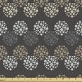 thumbnail image 1 of Ambesonne Abstract Fabric by the Yard Upholstery, Polka Dots Forming, 3 Yards, Taupe and Multicolor, 1 of 5