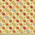 thumbnail image 1 of Ambesonne Abstract Fabric by the Yard Upholstery, Colorful Dots Striped, 1 Yard, Multicolor, 1 of 5