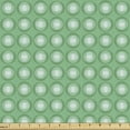 thumbnail image 1 of Abstract Fabric by the Yard, Repetitive Vintage Circles Dotted Rounded Elements in Leaf Tones, Decorative Upholstery Fabric for Sofas and Home Accents, Sea Green and Mint Green by Ambesonne, 1 of 5